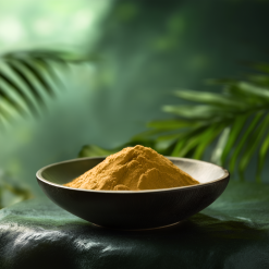 Akuamma powder in a bowl