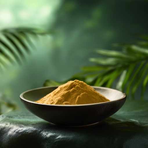 Akuamma powder in a bowl