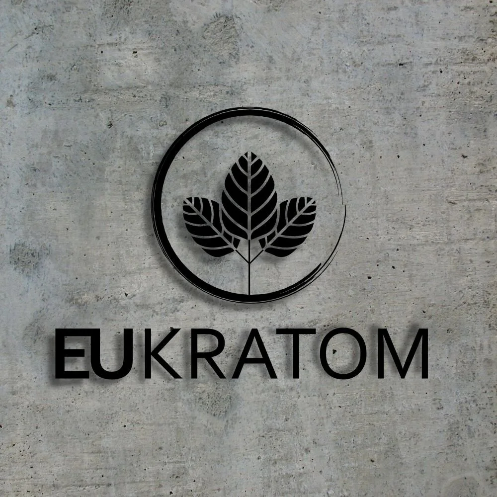 Eukratom logo with a gray background
